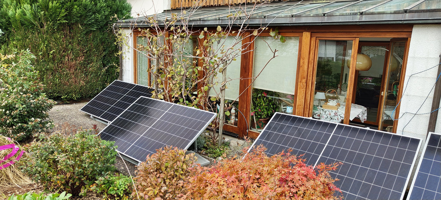 Balkonkraftwerk mit Solarspeicher